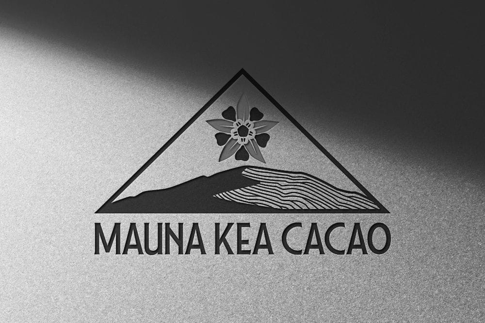 Maunakea Cacao logo mockup.