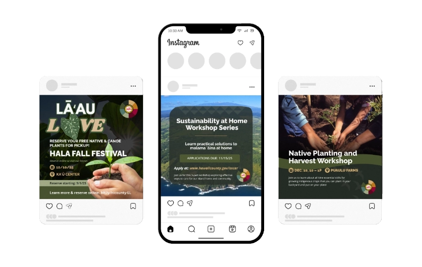 Social Media Screens - Masked Social media management Hawaii