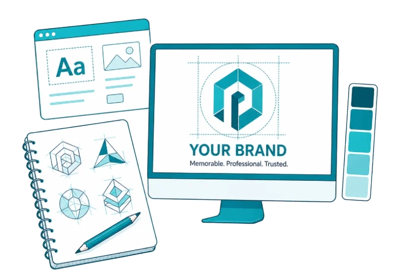 Brand Design Mockup hawaii logo design and branding